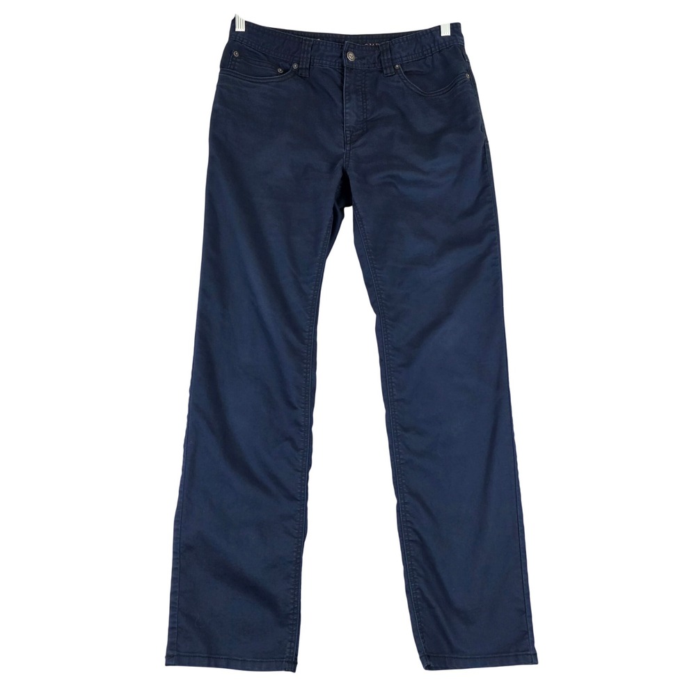 Prana Bridger Slim Fit Organic Cotton Blend Jeans 32x32 (Fits 32x31.5") Blue